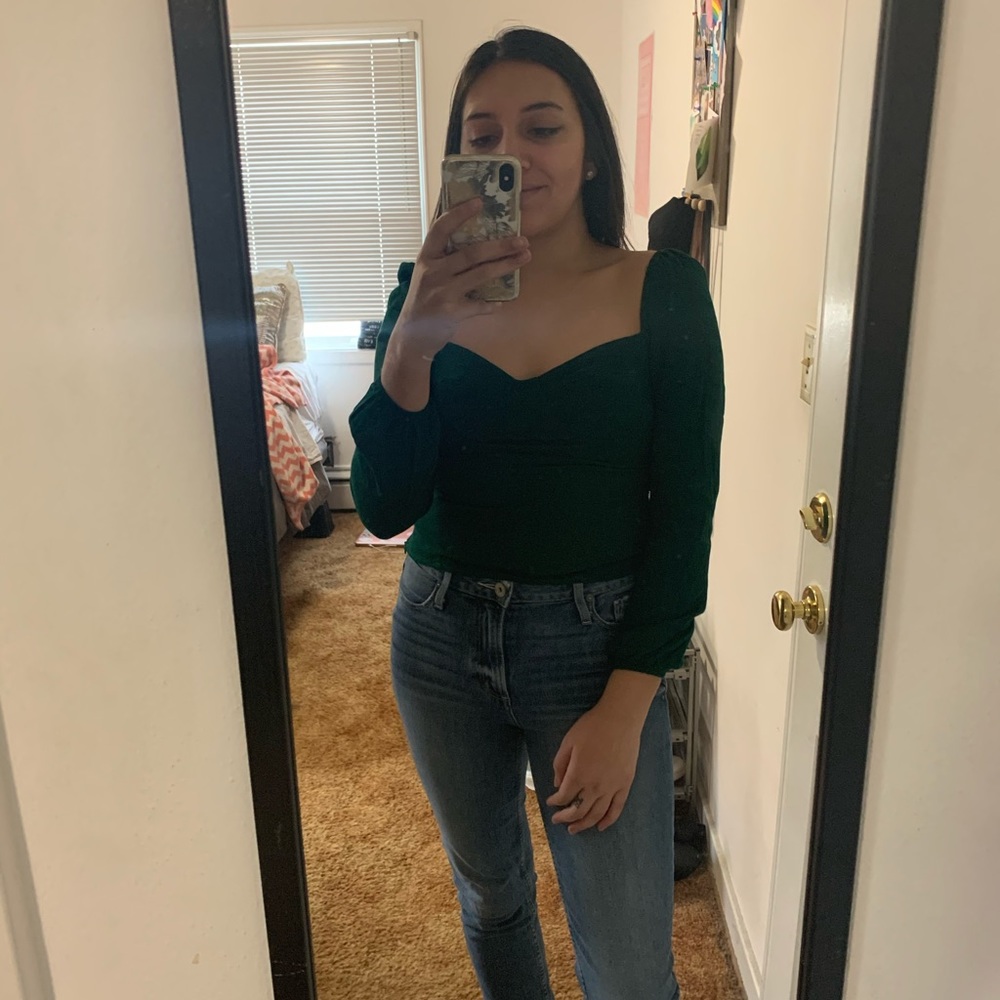 Reformation Green Reign Top